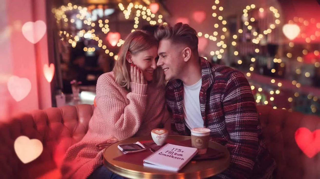Smiling girl responding to flirty questions in a playful conversation