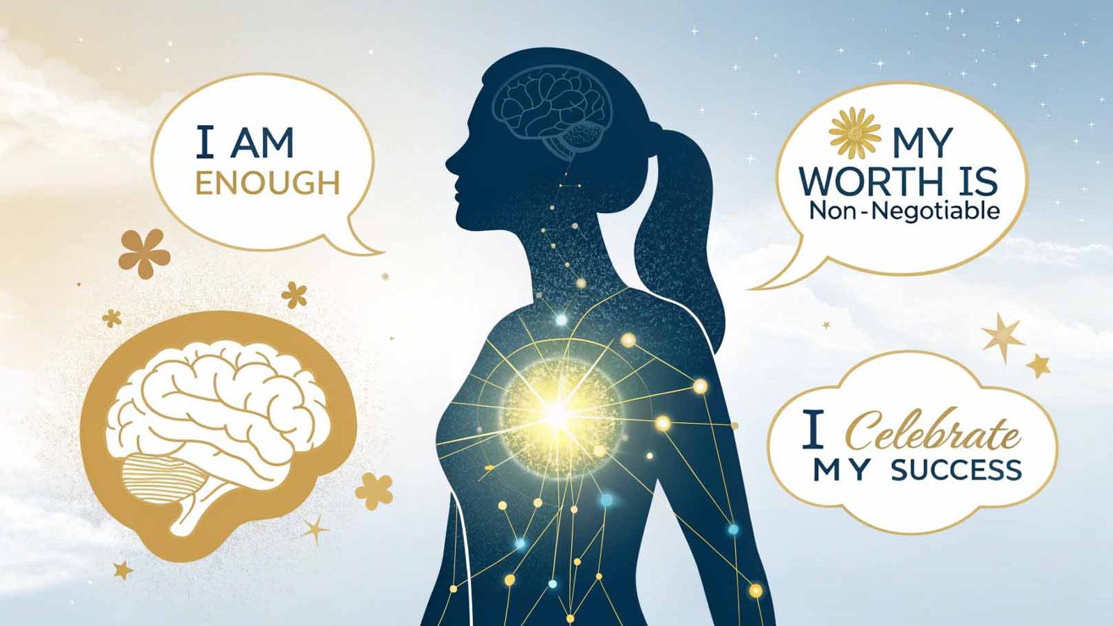 Infographic showing psychology of Bad Bitch Captions and self-affirmation impact