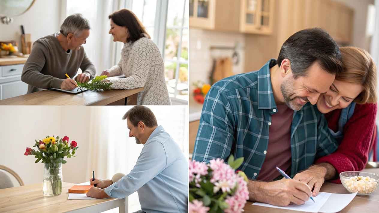 Different ways husbands express pride through words, actions, quality time and physical affection