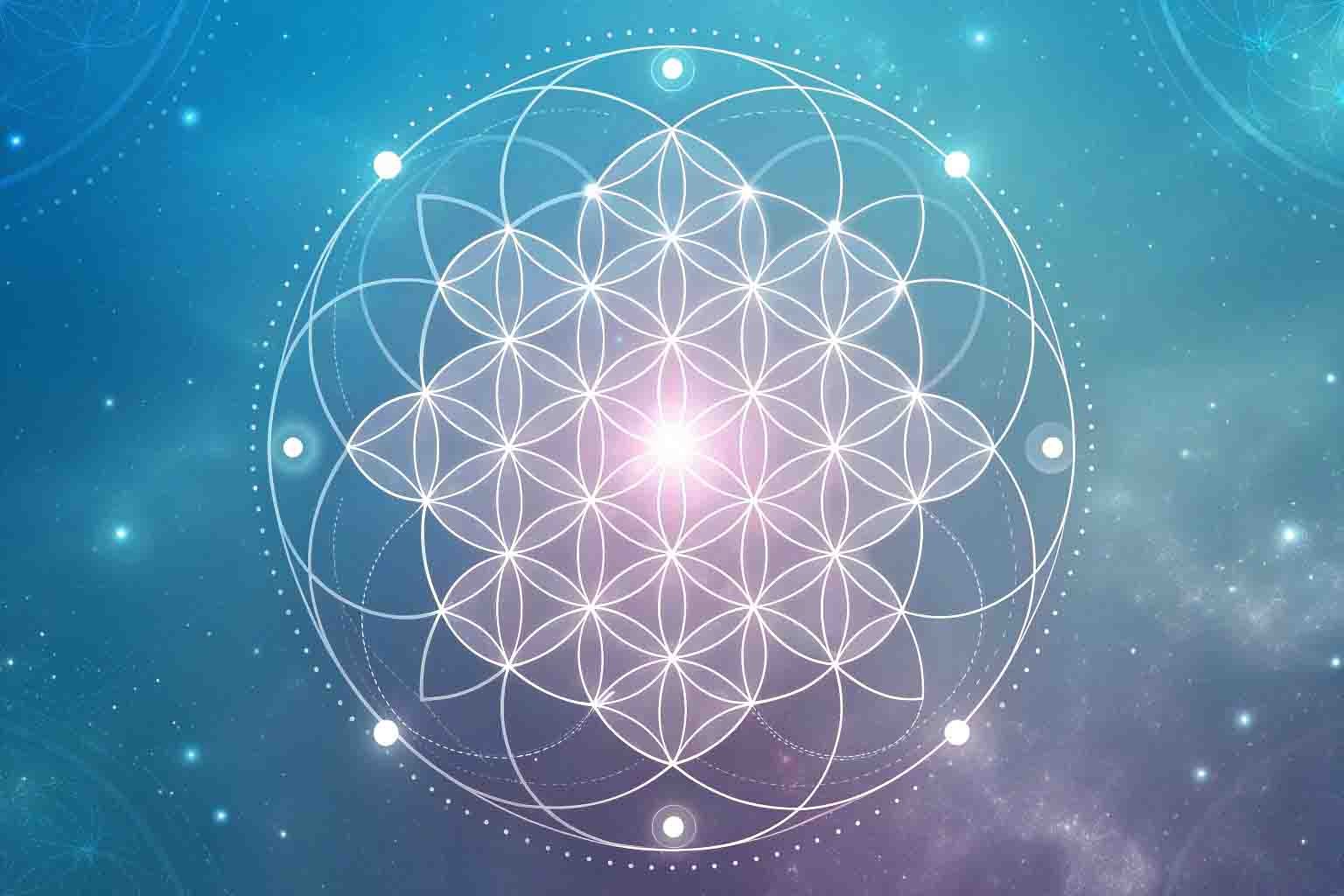 Non-dual consciousness abstract representation interconnected light