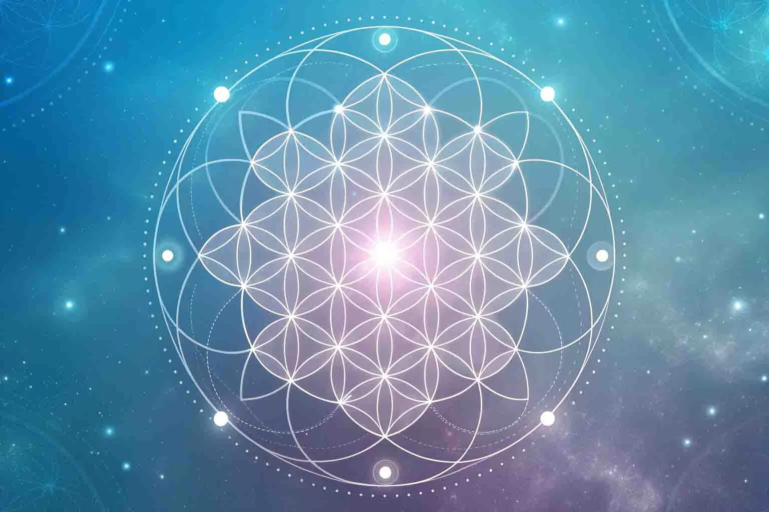 Non-dual consciousness abstract representation interconnected light