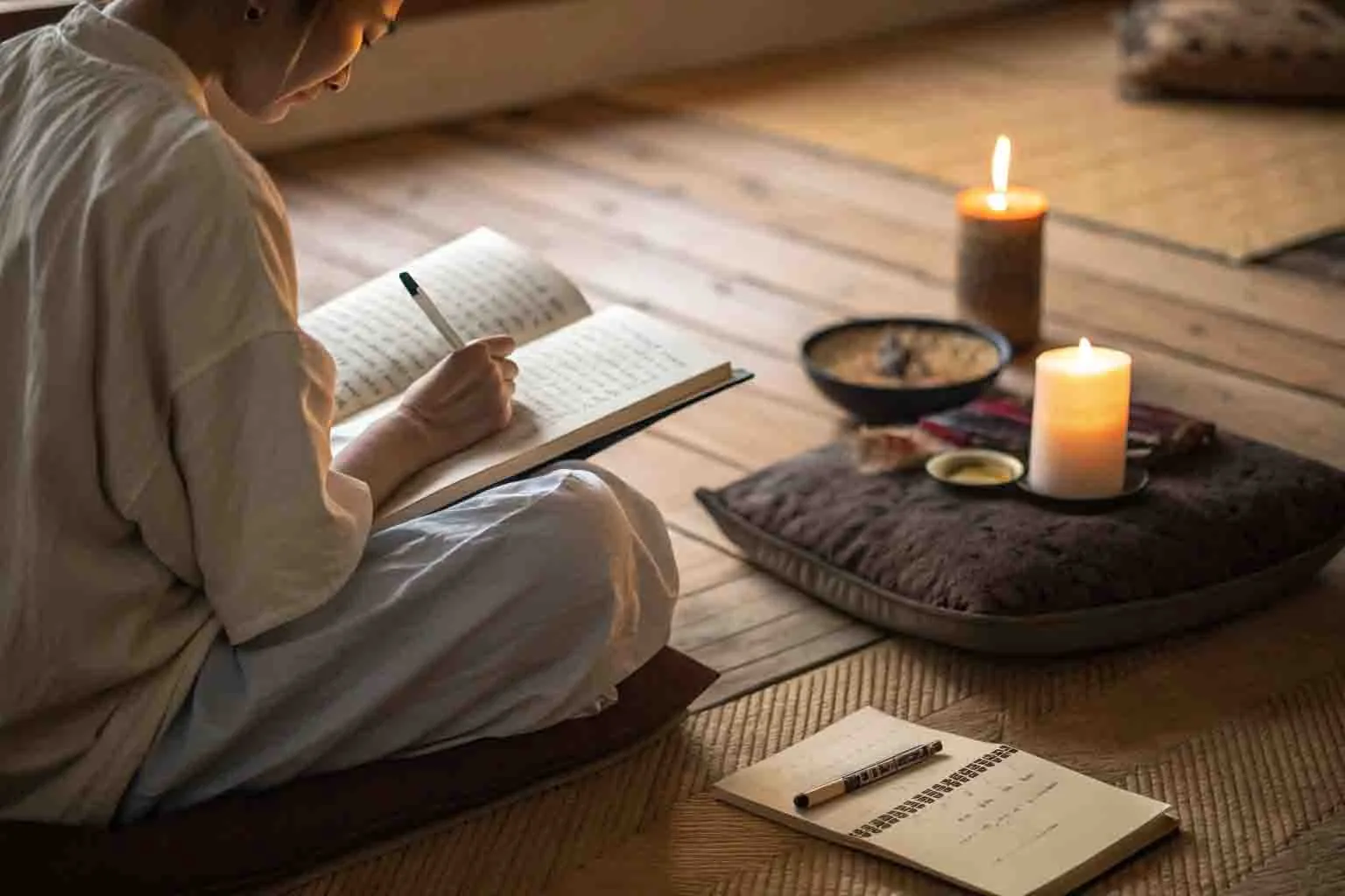 Studying ancient dharma scriptures with meditation practice