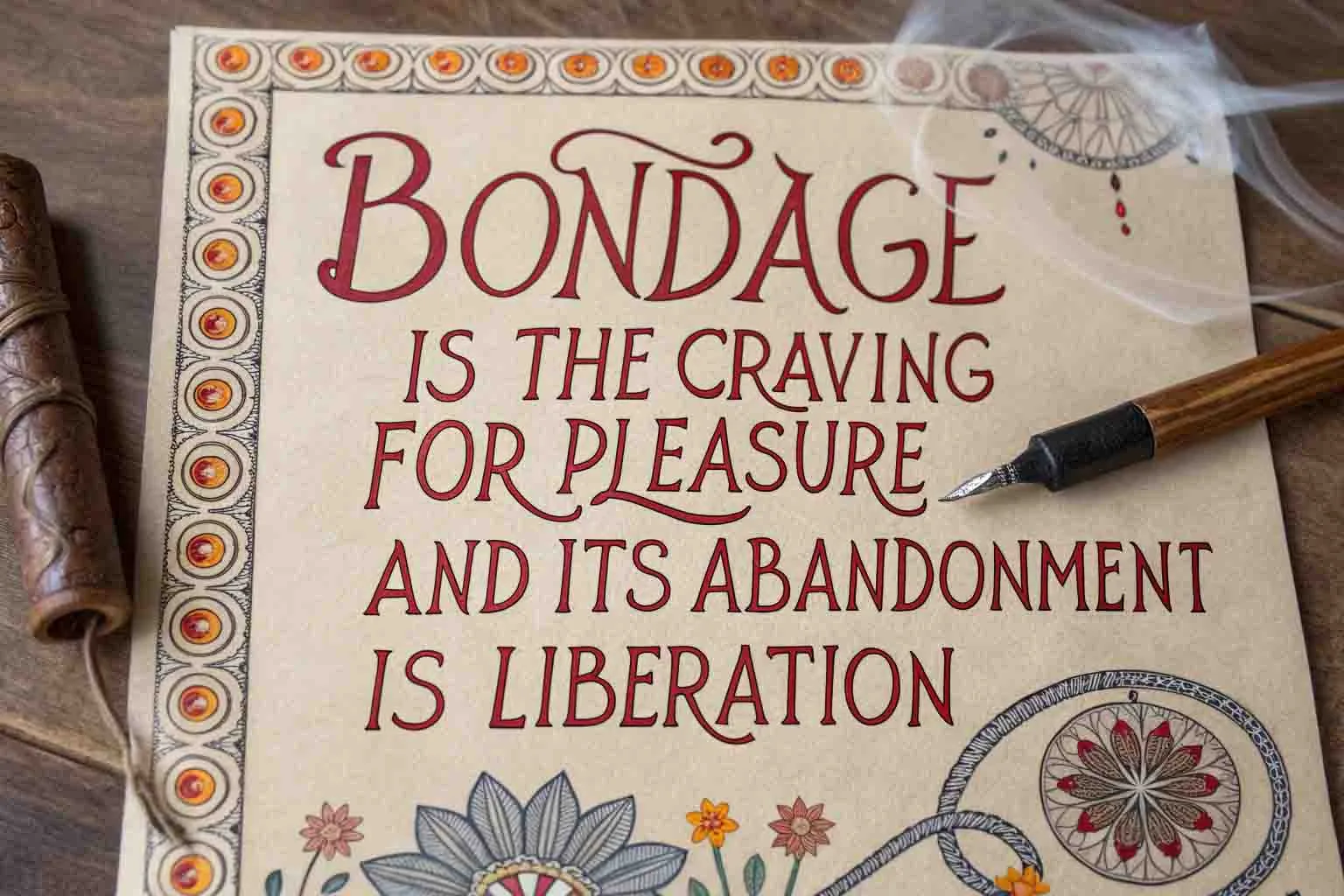 Vasista quote on bondage craving pleasure and liberation